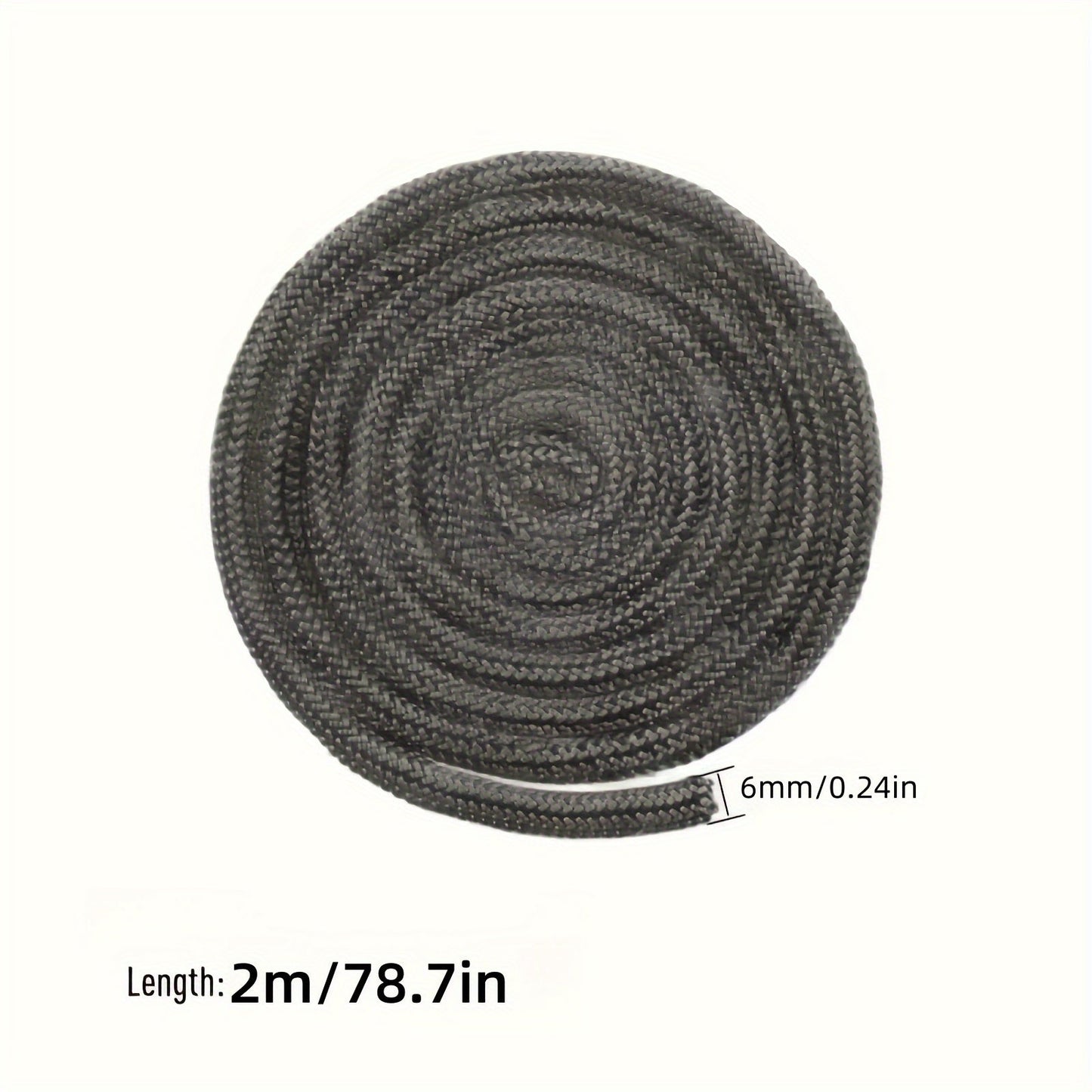 Durable Vintage Fireplace Door Seal with 2m Fiberglass Gasket Rope for Woodburner, High Temperature Resistant, Wall Mount, Non-Electric Glass Stove Gasket Replacement, Abrasion Resistant and Soft