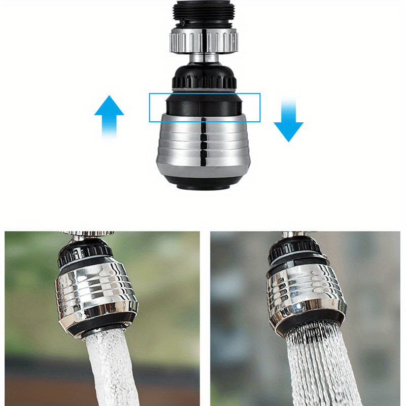 High Pressure Faucet Extender with 360-Degree Rotation, 2 Modes, Easy Installation, Water-Saving Kitchen Gadget, Essential Kitchen Accessory