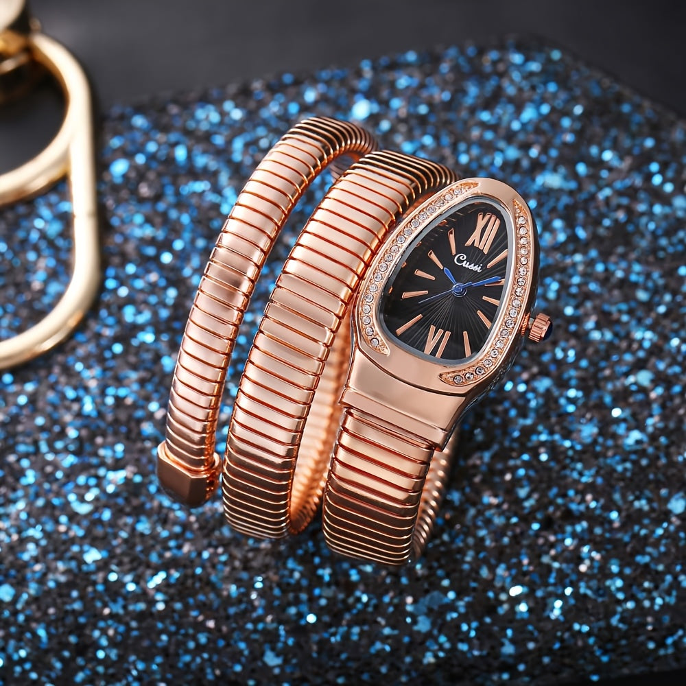 Stylish and creative ladies' bracelet watch with charm.