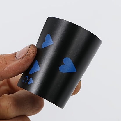 Black Plastic Playing Cards - Waterproof, durable cards for board games and poker, perfect for parties and leisure entertainment.