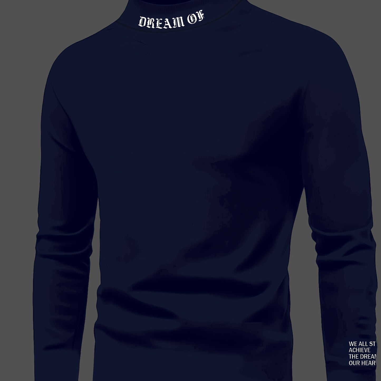 Red "Dream Big" print long sleeve thermal shirt for youth, with high neck and stretchy knit fabric. Machine washable. Perfect for casual fall/winter wear.