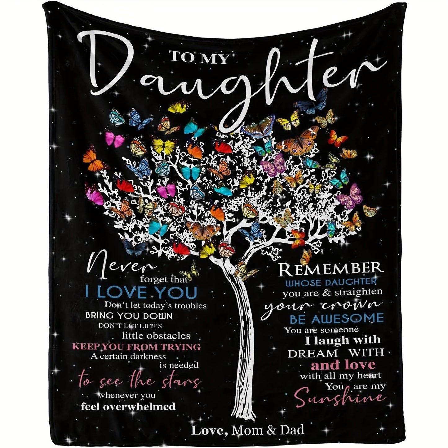 Warm gift for your daughter: A cozy throw blanket suitable for all seasons