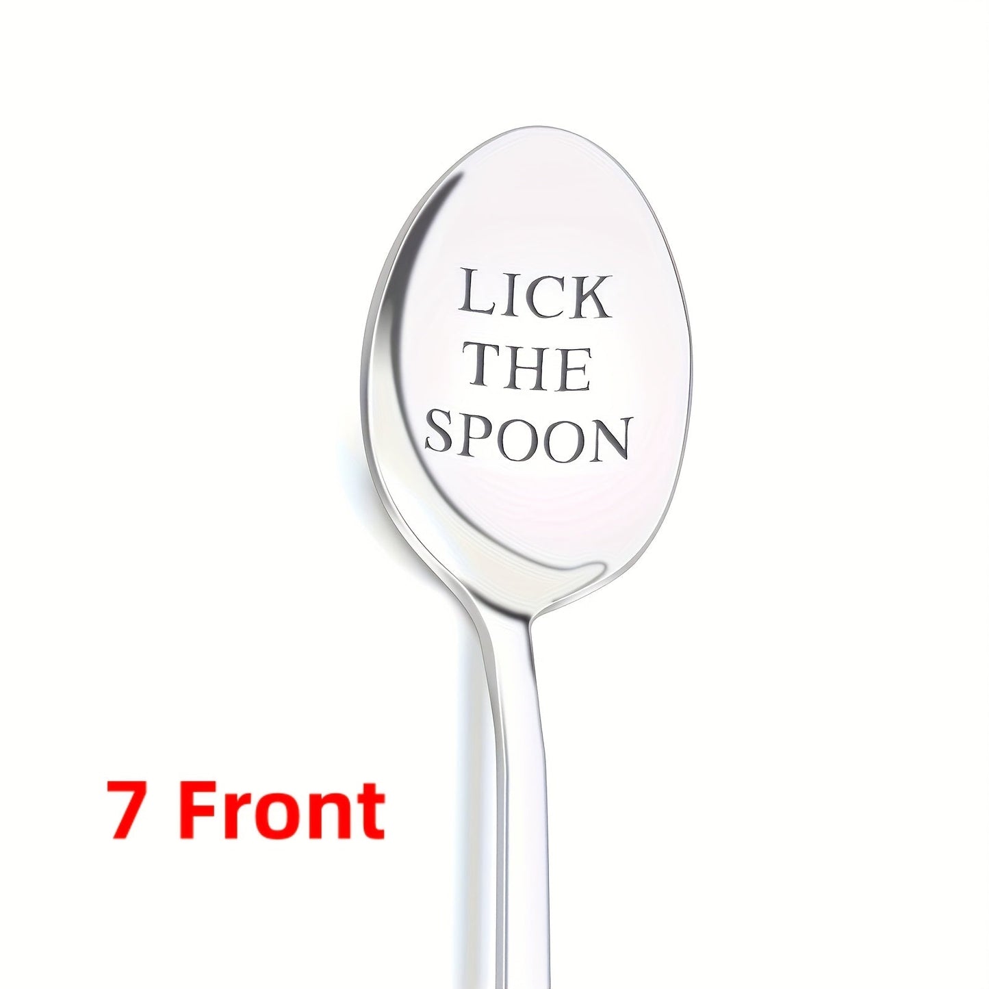 Stainless Steel Spoon with Mirror-Polished Engraving - Perfect for Coffee, Ice Cream, or as a Funny Gift for Birthdays, Weddings, Anniversaries, or Christmas.