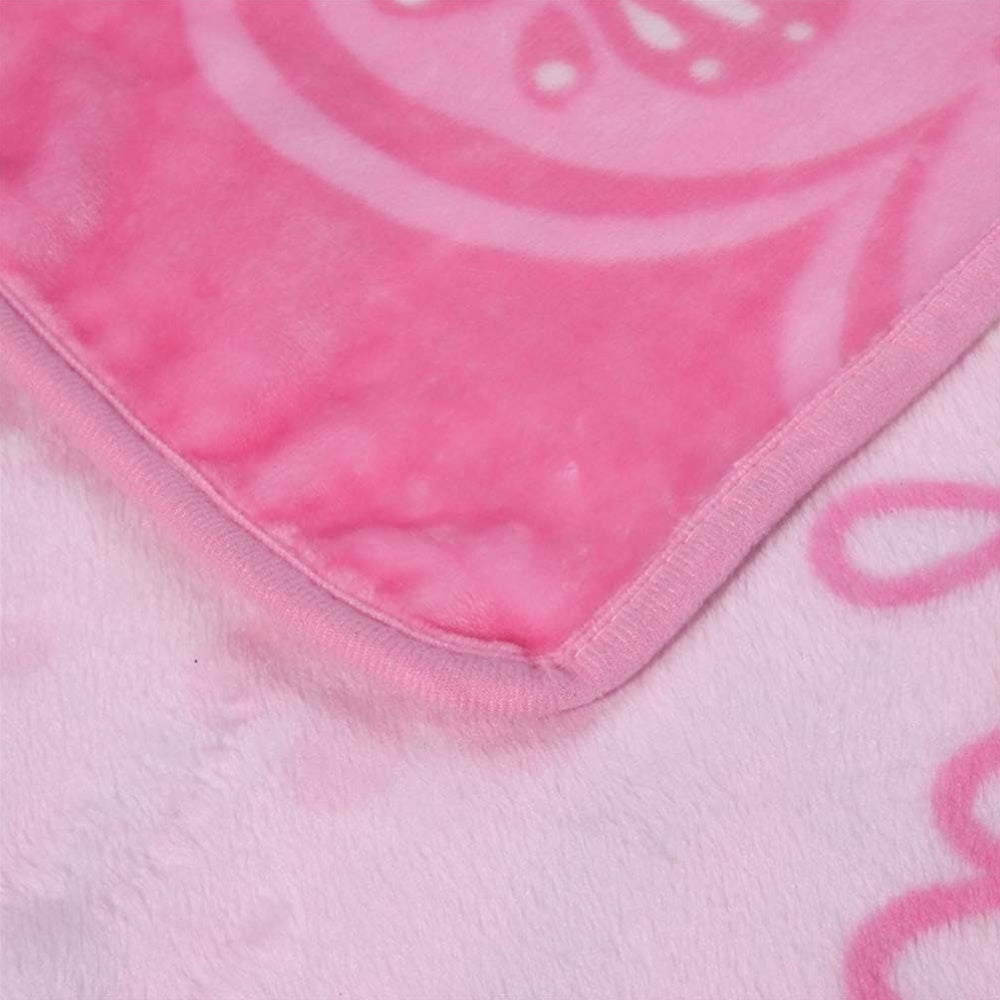 Get cozy and stylish with this Hello Kitty anime-themed flannel blanket. Featuring a glam style with a digital print, this all-season comfort blanket is tear-resistant and crafted with knitted polyester for durability. Complete with applique