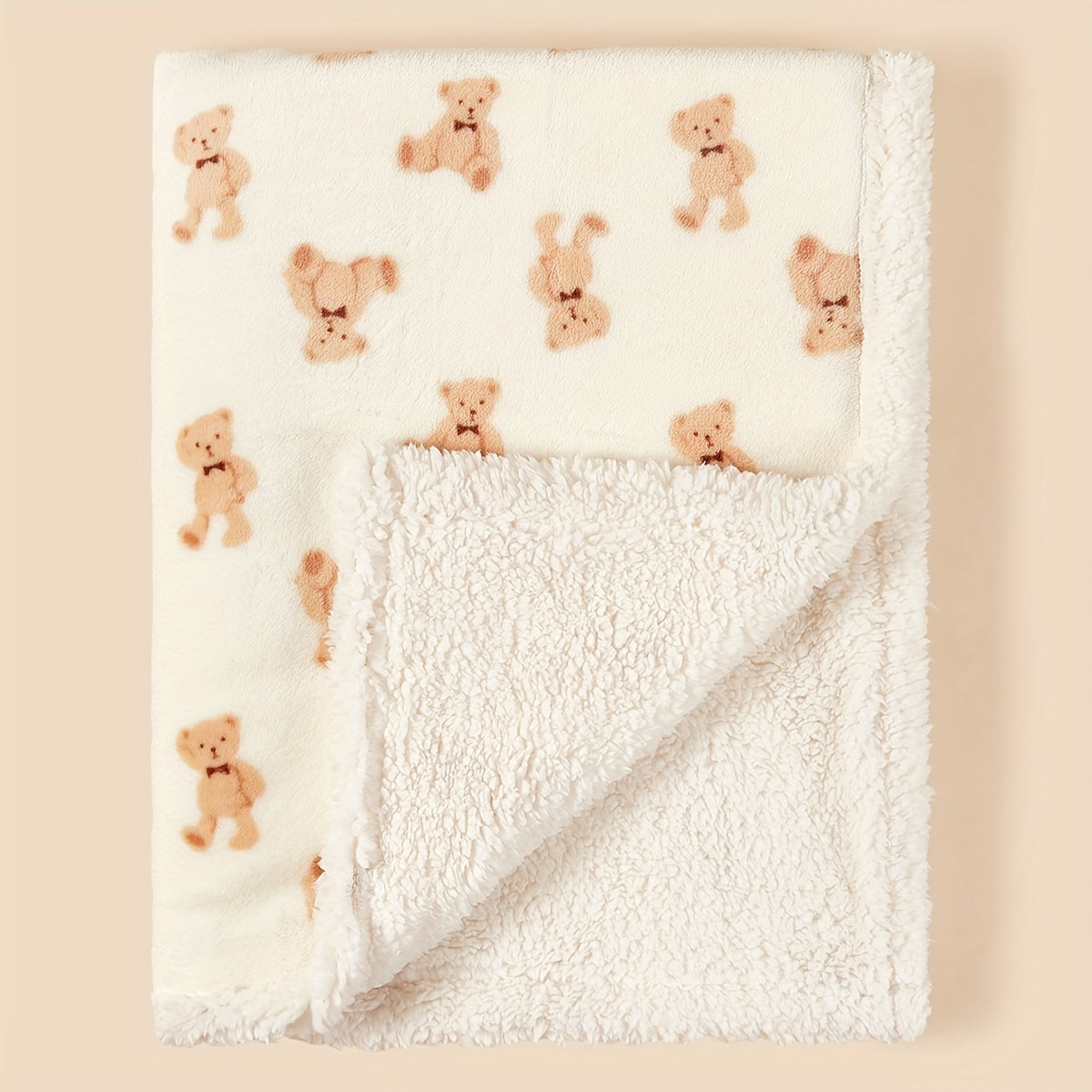 Soft and cozy fleece-lined plush blanket with a cute bear and cow pattern, perfect for adding a touch of charm to your home decor. Makes a great gift for Christmas, Thanksgiving, New Year, or Valentine's Day.