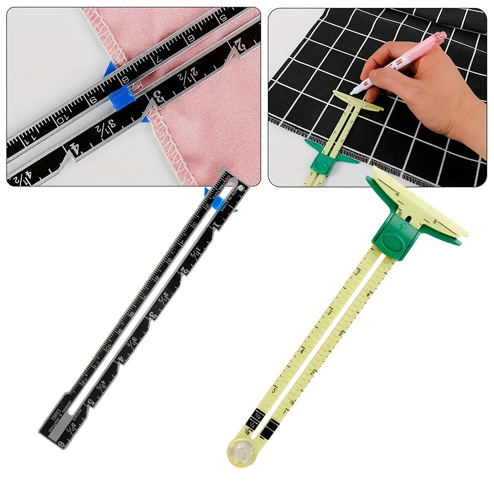 1pc High Quality 5-IN-1 Measuring Sewing Tool for Patchwork and Tailoring, Home Use