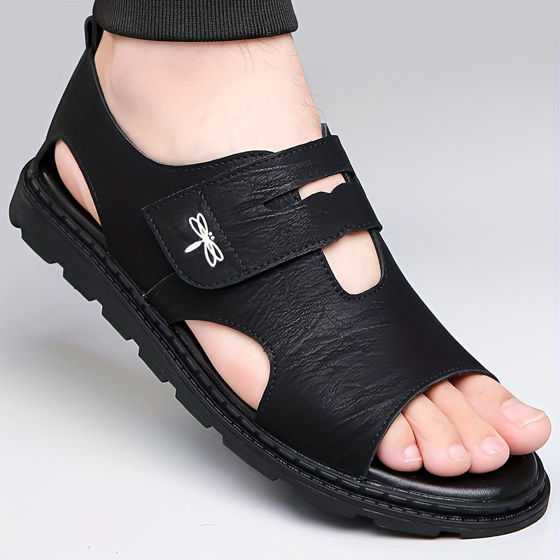 Men's casual sandals with anti-slip sole, breathable lightweight design, suitable for all seasons and casual activities.