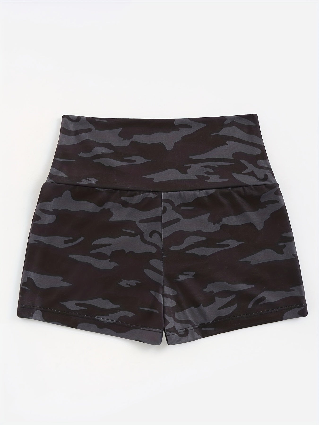 Women's loungewear and sleepwear with camouflage print lounge bottoms and a comfy elastic waistband shorts.