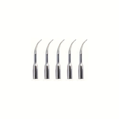 Set of 5 stainless steel dental cleaning tools for gum health and teeth cleaning. Includes non-electric interdental brushes and pick, battery-free.