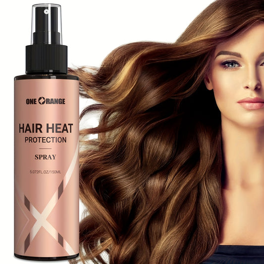 150ml Hair Heat Protection Spray with Keratin for moisture and elasticity.