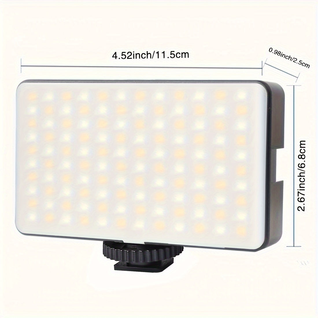 ZOMEI WL-R2 RGB LED Video Light is a portable and rechargeable camera light panel with adjustable color, temperature, and brightness for vlogging, photography, and live streaming.