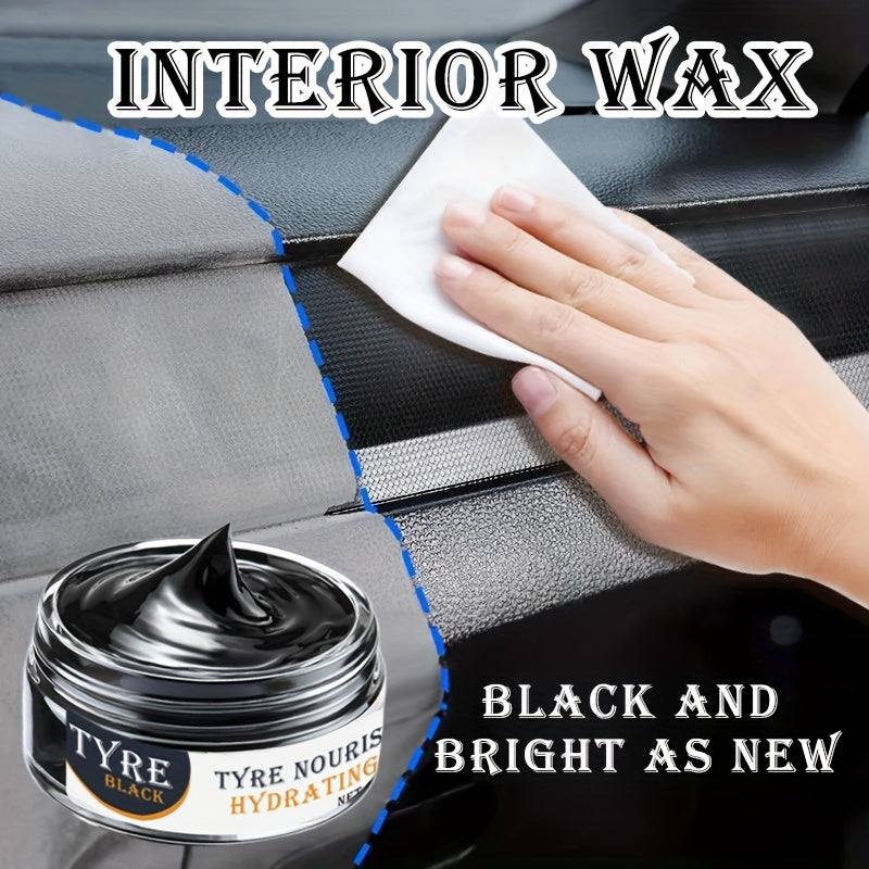 Interior plastic restorer, dashboard wax, whitening agent, tire shine, leather care, maintenance and décor product.