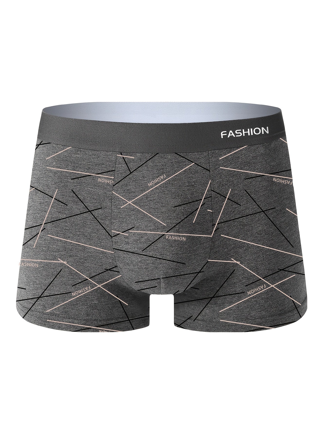 4-pack of men's breathable and comfortable boxer briefs for casual, durable wear.