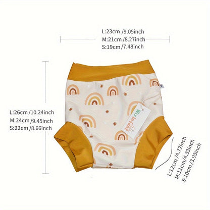 Introducing the WizInfant Leakproof Swimming Diaper in S/M/L Sizes. Perfect for newborns, these reusable high waist swim nappies are washable and sunproof, making them ideal for summer outings. Say goodbye to disposable swimwear with this stylish cloth