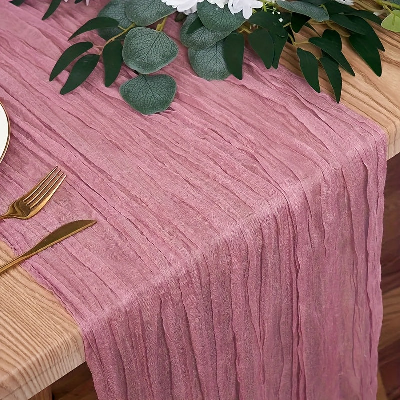 Multi-color pleated table flag - elegant dining table decor