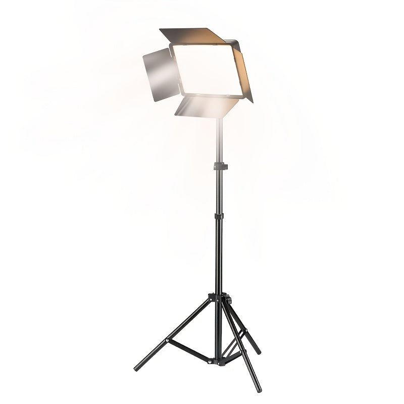 10" LED Square Ring Light with Adjustable Tripod Stand, USB Powered, 3 Color Temperatures, Metal Stand - Studio Photography Live Streaming