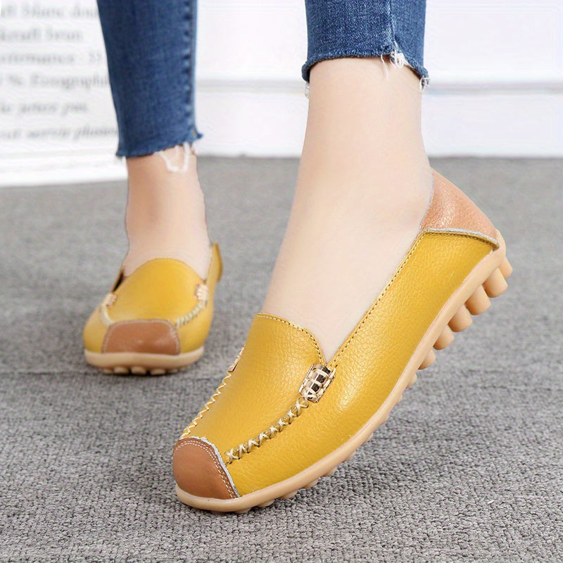 Women's low top colorblock slip-on casual shoes