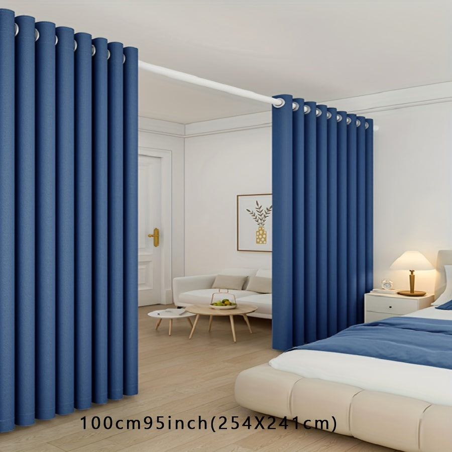 Premium Blackout Room Divider in Classic Style - Create Privacy and Sound Isolation with Grommet Top Panel for Bedroom. This Hand Washable Panel features a Pastoral Theme in High Precision Plain Weave Polyester, perfect for All-Season use. Ideal for Home