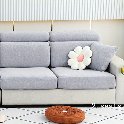 Thick Jacquard sofa cushion cover with elastic-band, perfect furniture protection for bedroom, office, or living room.