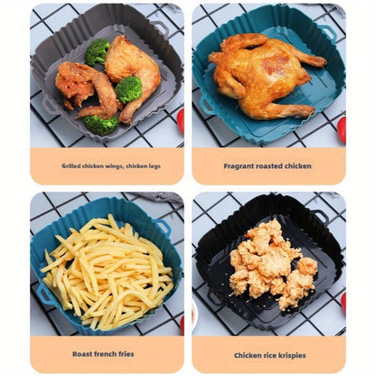 1. Set of 3 Air Fryer Silicone Baking Trays with Oil Spray Bottle
2. Air Fryer Tray for Household Use with Oil Spray Pot
3. Kitchen Cooking Oil Spray Pot and Can for Air Fryer