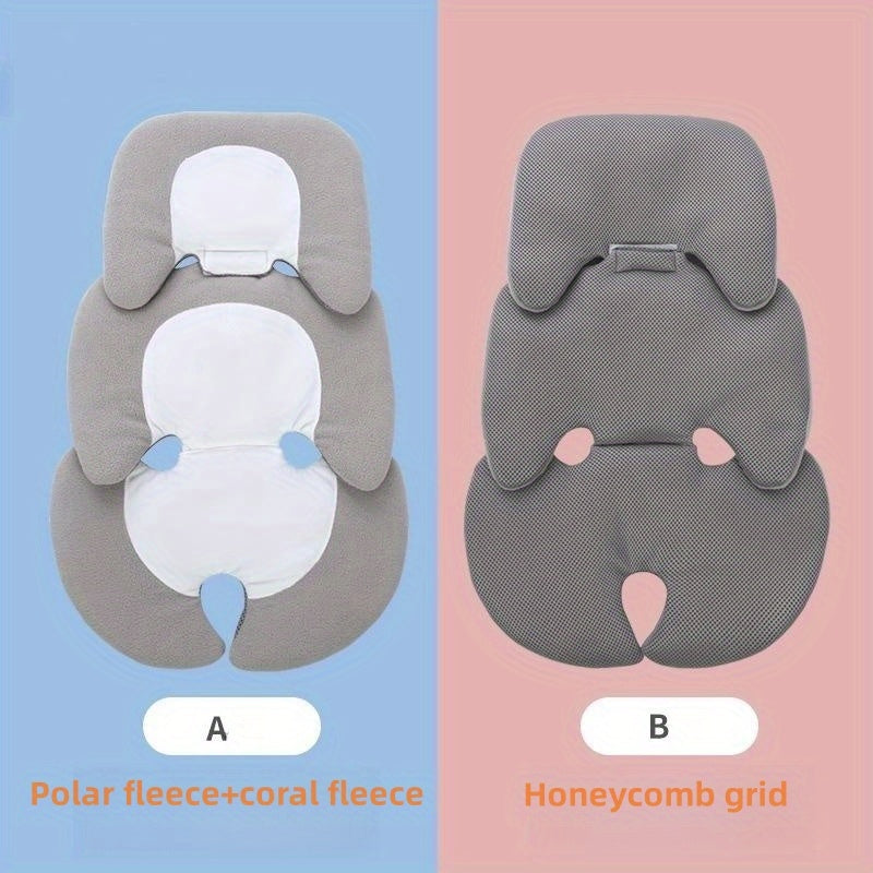 All-season Baby Safety Seat Cushion with Front Velvet and Coral Velvet, Back Honeycomb Mesh, Suitable for Baby Carriages and Cradles, Perfect Gift for Christmas, Halloween, and Thanksgiving Day. Universal Waist Cushion.