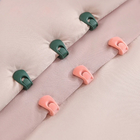 Strong Grip Bed Sheet Cover Holder Pegs with Non-slip Blanket Fastener Clip Buckle for Anti-slip Duvet Fastening - Extra Strong Bed Clips Fixer