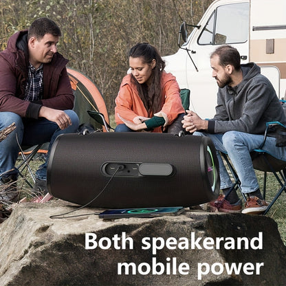 2024 Zealot 80W Outdoor Portable Subwoofer Speaker with Shoulder Belt, HiFi Sound, Dual Pairing, 16000mAh Battery, 24-Hour Playtime, Charging Cable. Compatible with Mobile Devices. Ideal