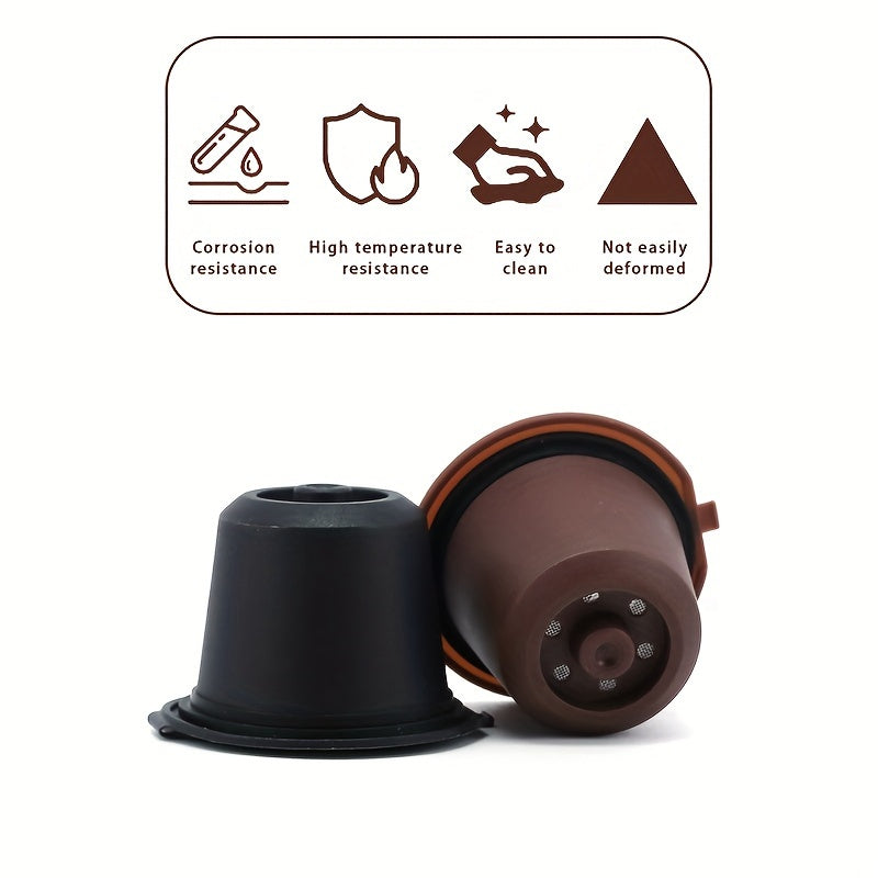 Recycling Shell Reusable Refill Coffee Powder Filter 5pcs Boxed Curved Brush for NESPRESSO Coffee Capsule Shell