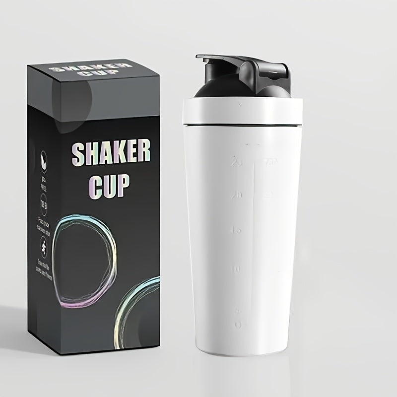 Multifunctional stainless steel cup for on-the-go fitness and protein shakes, can also be used as a car water cup.