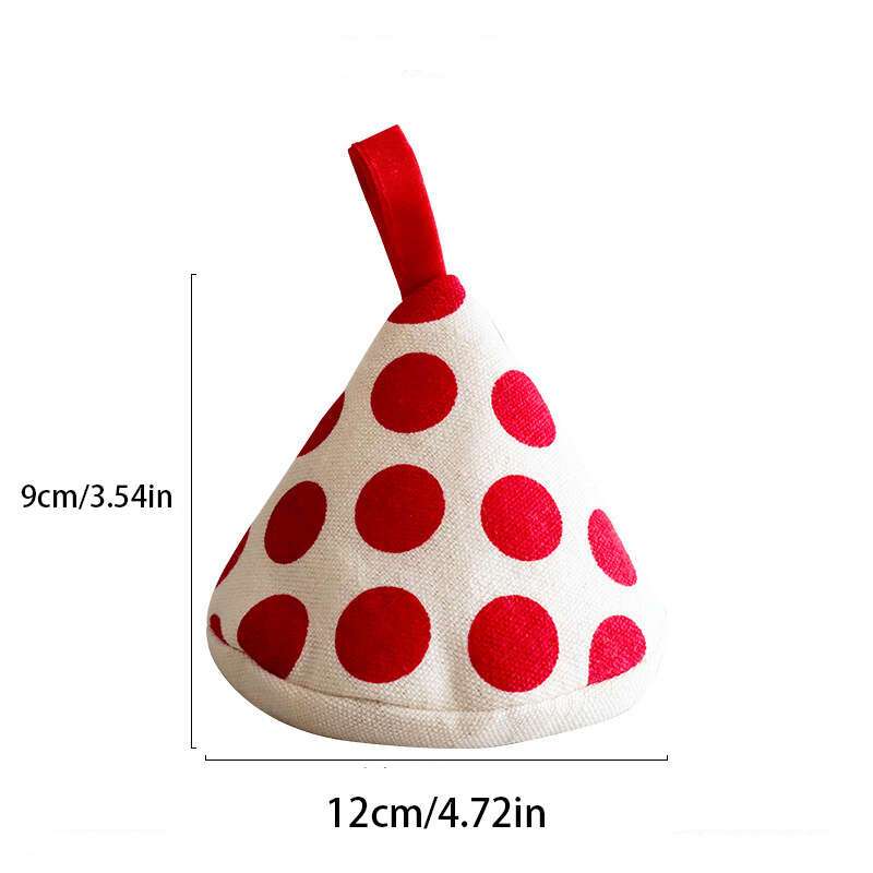 Cute Cone-Shaped Pot Lid Holders, 2-Pack Insulated Triangle Pot Cover Clips, Lid Grip Gloves for Anti-Scalding Protection, Kitchen Accessories for Cooking and Home Decor