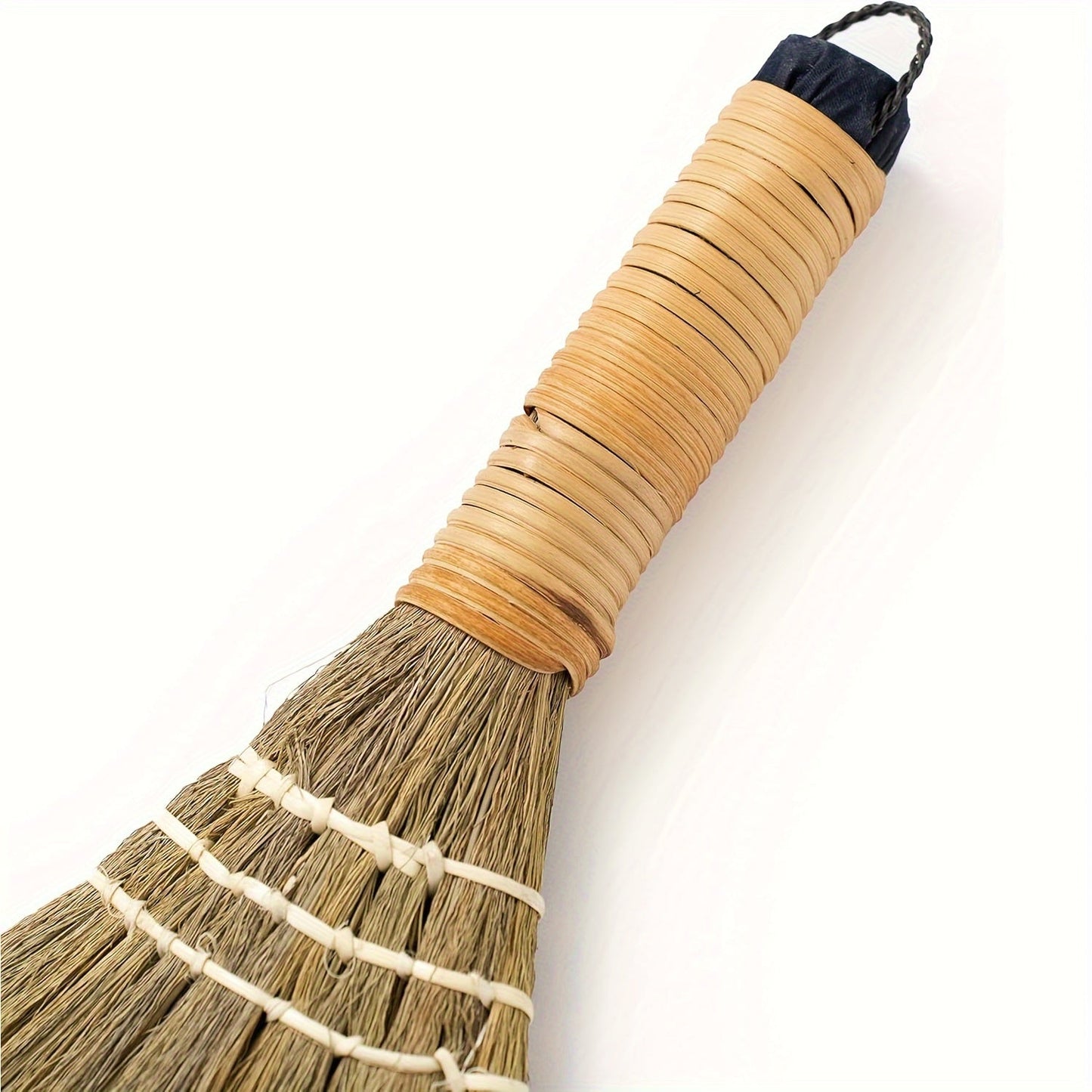 Vietnamese Soft Broom with Plastic Handle - Ideal for Sweeping Indoors and Outdoors - Unflagged Bristles for Effective Cleaning - Suitable for Living Room, Bedroom, Patio, and More - Can be Used with Dustpan