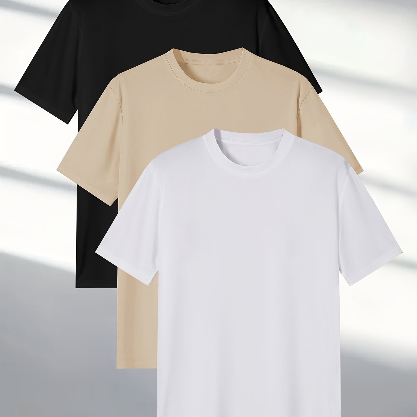 Men's 3-piece Short Sleeve T-Shirt Set 424