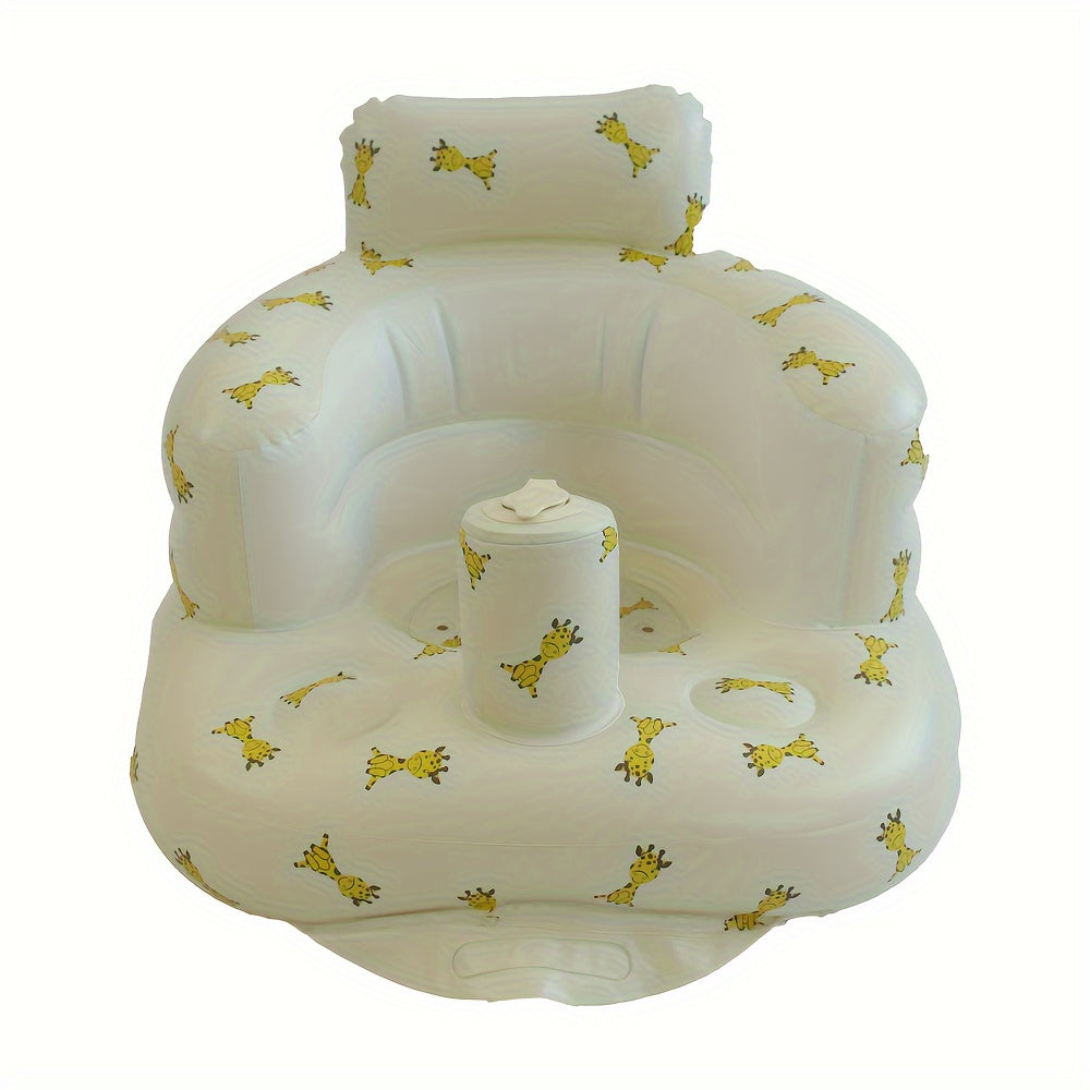 Thick PVC Portable Inflatable Seat for Kids Learning - Easy to Clean, Ideal for Picnics and Play - Comes in 7 Fun Designs