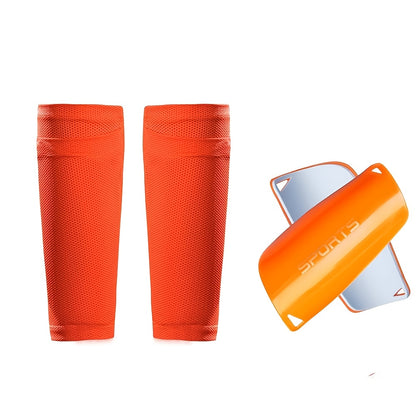 2-piece soccer sports set with leg pads, sock sleeves, and mid-calf leg pads with double-layer anti-slip protection.