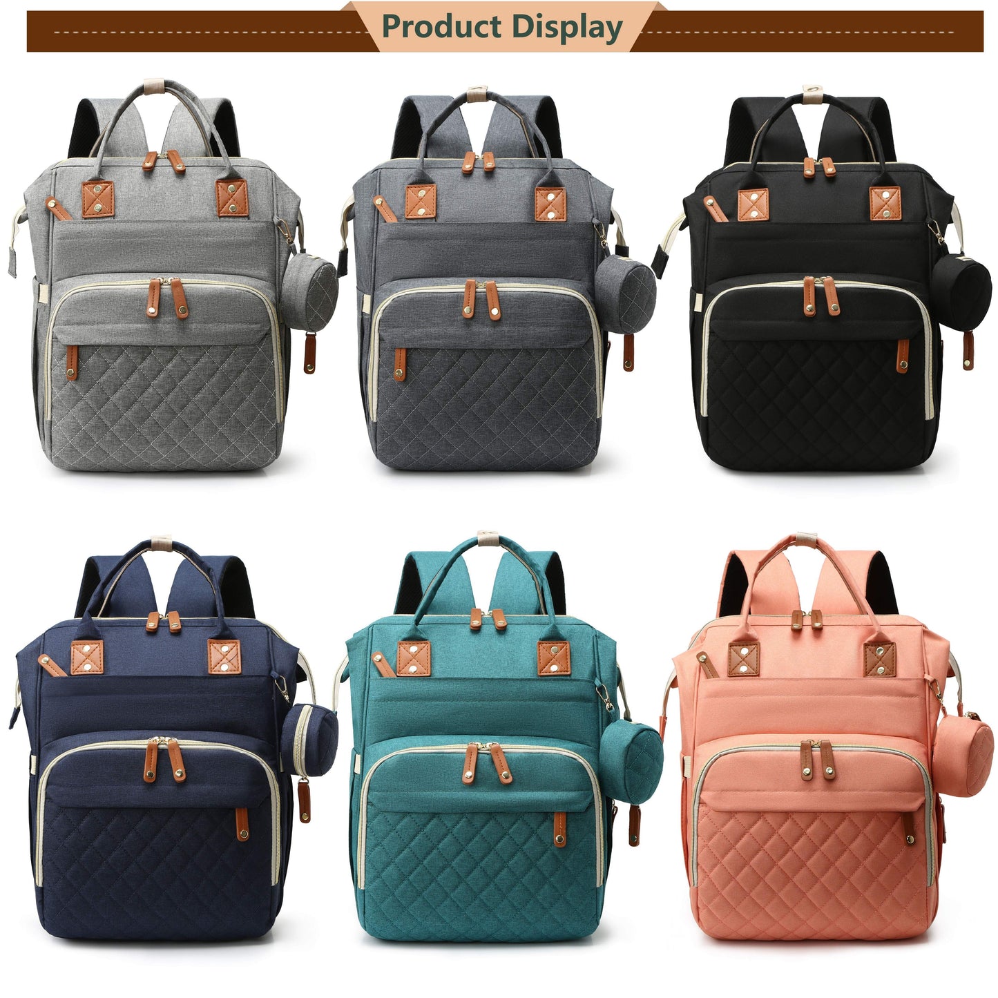 Get ready for all your travels with the Lamroro Diaper Bag Backpack! This versatile backpack is perfect for parents on-the-go, with a spacious design that can hold all your baby essentials. It's also waterproof and stylish, making it the perfect gift for