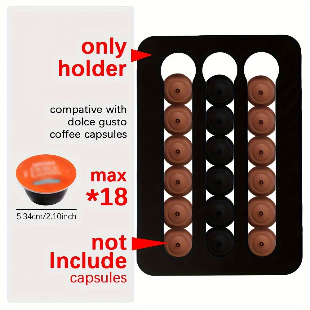 Aluminum Wall-Mounted Coffee Capsule Stand for Coffee Pods Storage