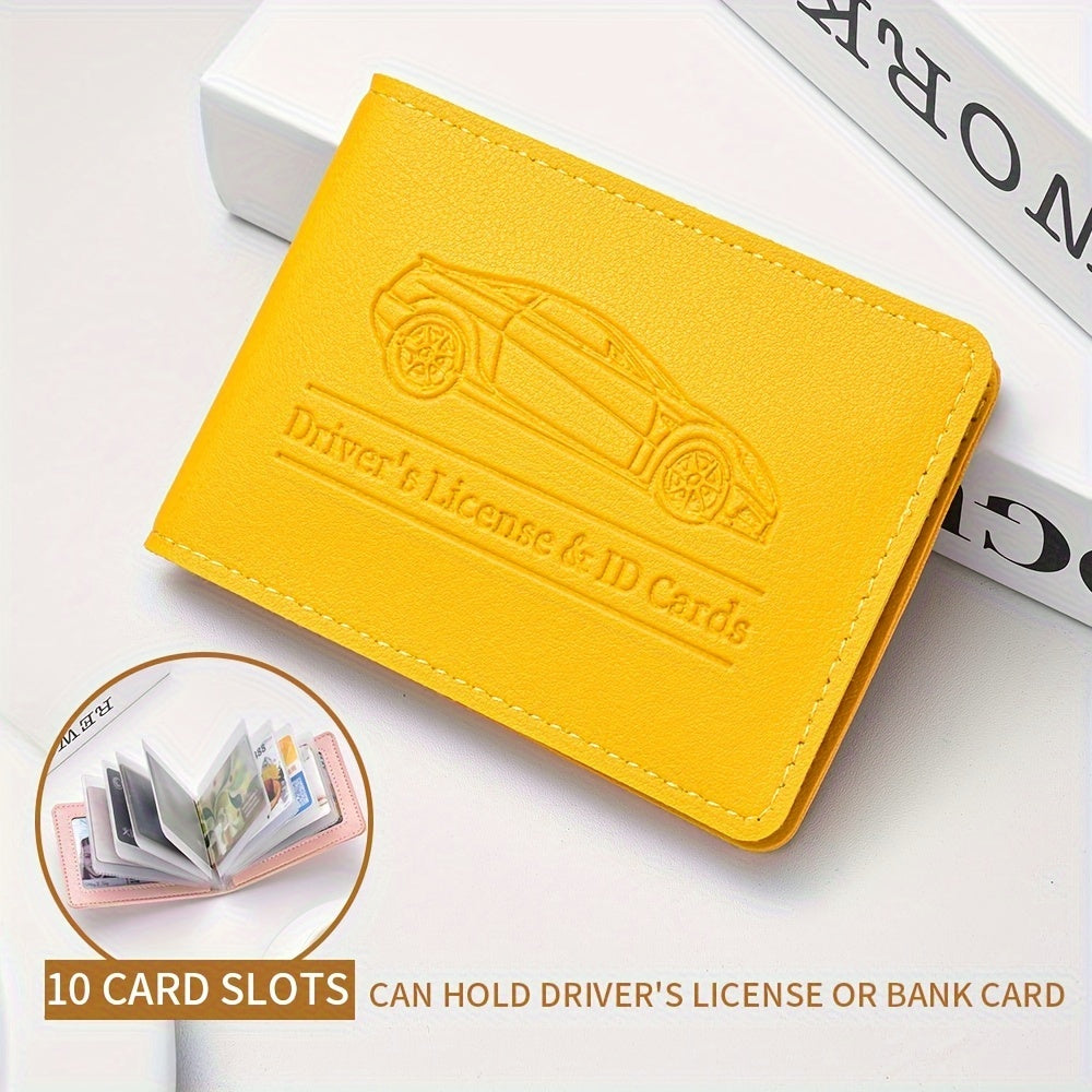 Stylish and lightweight cardholder designed to hold credit cards, driver's licenses, and ID cards for everyday use.