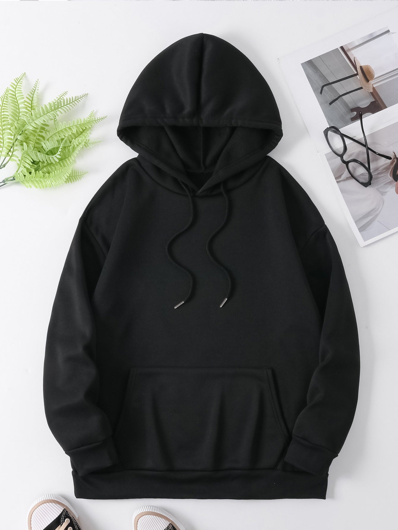 Women's Letter Print Hoodie, perfect for Winter & Fall casual wear.