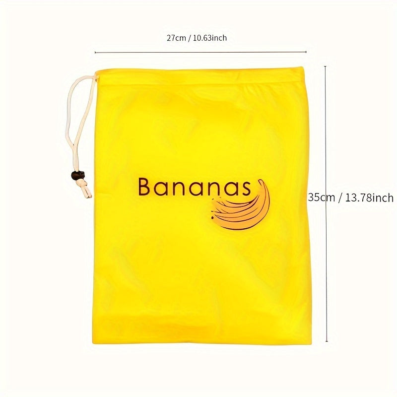 Set of 2 Reusable Bags for Keeping Bananas and Lettuce Fresh - Ideal for Storing Fresh Produce in the Fridge, Kitchen, and Dining Room