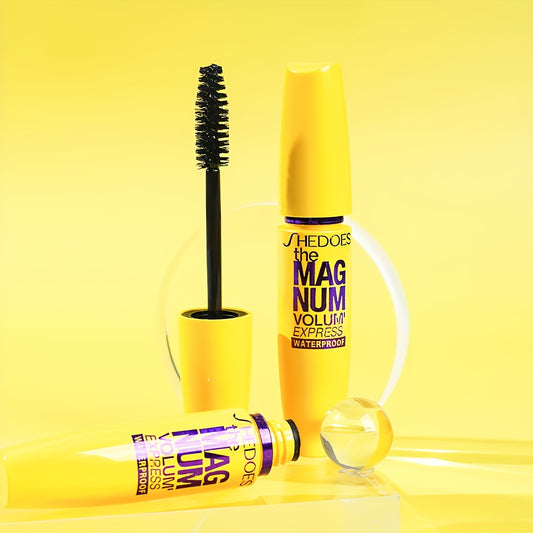 Waterproof mascara with curling, thickening, and long-lasting effects for daily or beauty studio makeup.