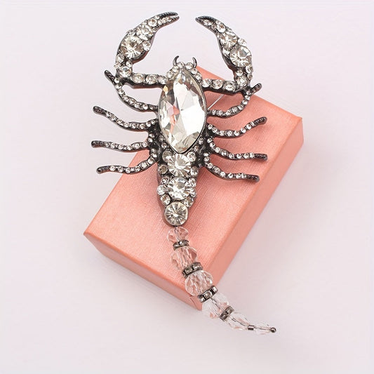 Retro Rhinestone Scorpion Brooch Pin - Amazon'da tashqi kiyim va shaxsiy moda uchun uslubda noyob aksessuar