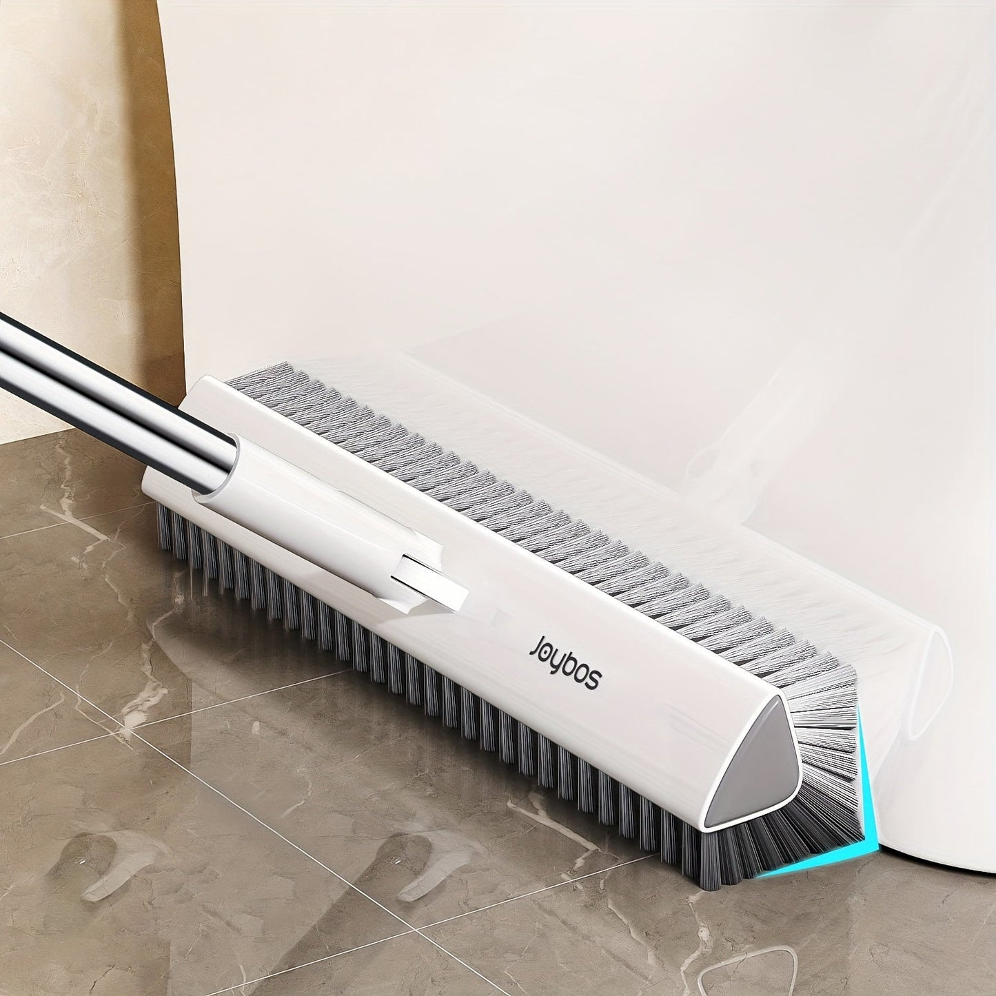 Joybos 2-in-1 Rotating Gap Cleaning Brush - Reach Every Corner, Perfect for Bathroom & Kitchen Tiles, Walls, and Outdoor Surfaces