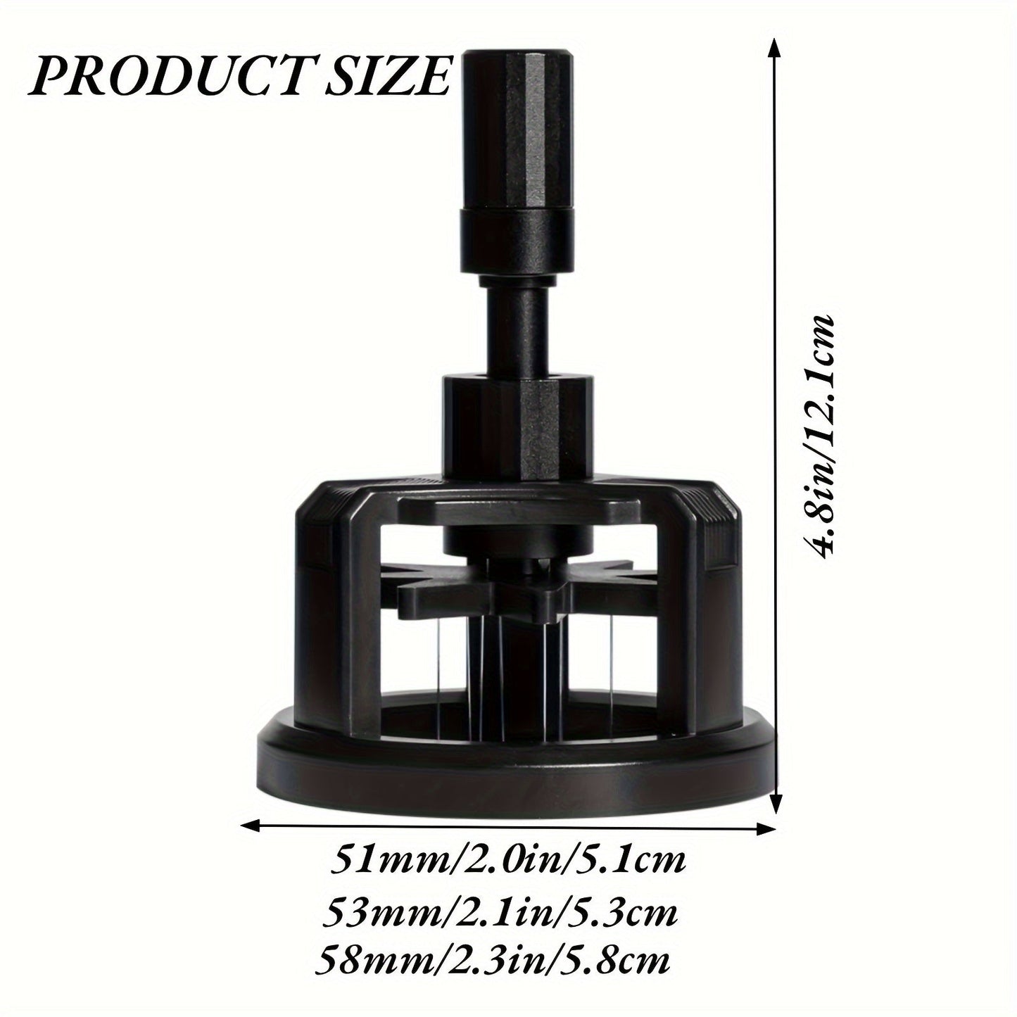 JAMOTOLLY's Magnetic Espresso Distribution Tool: 58mm Coffee Distributor Needle and 54mm Stirrer for Baristas, Adjustable and Easy to Use with 10 Needles - Ideal for Home and Coffee Shops.