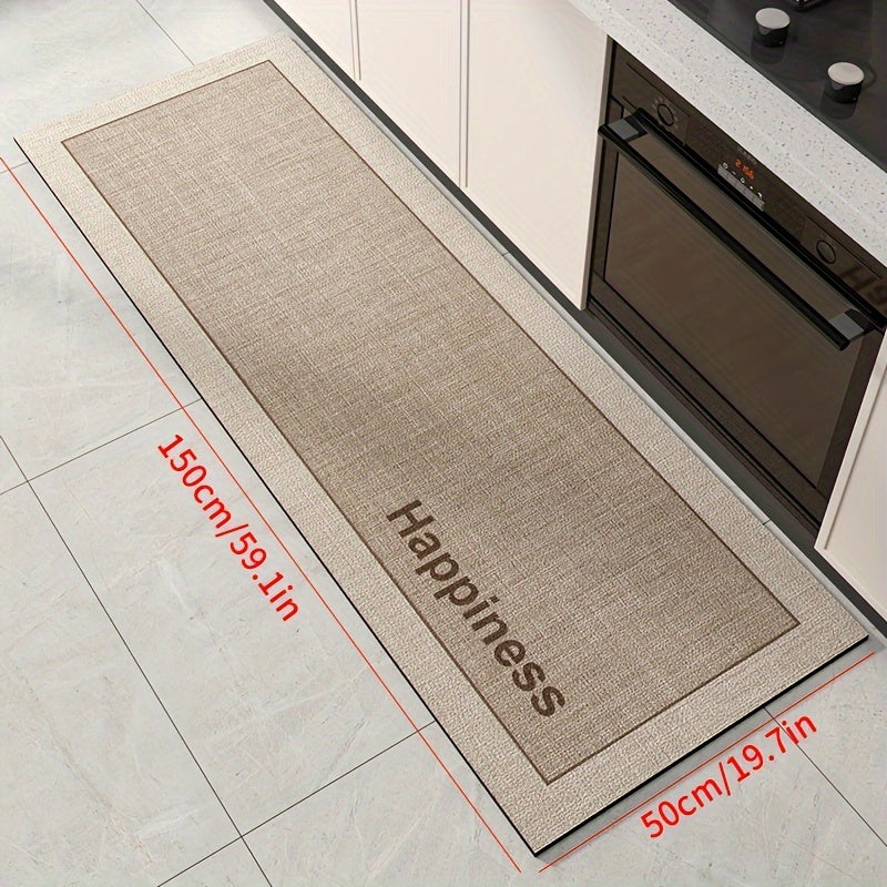 Meize Anti-Fatigue Kitchen Mat - Soft, Waterproof, Non-Slip & Durable faux leather mat with "KITCHEN" design - Ideal for Kitchen, Bathroom, Laundry Area