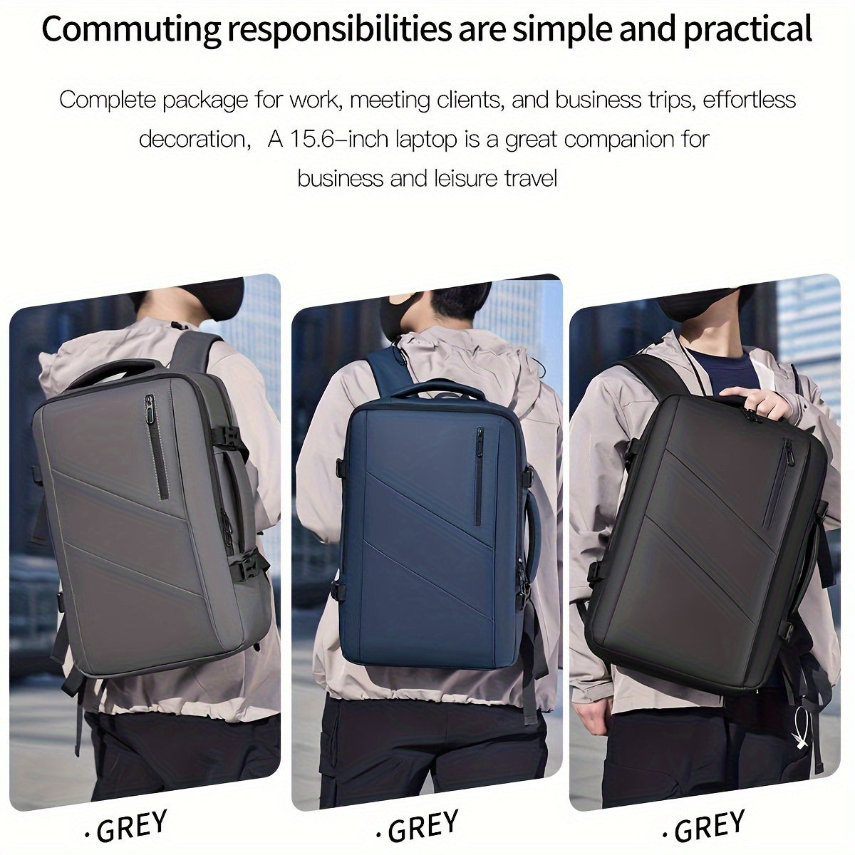 Business Casual Backpack with Multifunctional design, Waterproof and Large Capacity for Travel, Sport, and Fitness.