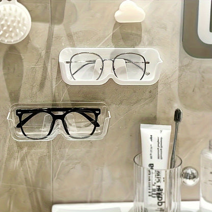 A convenient wall-mounted storage box for glasses, suitable for various locations such as bathrooms and bedside tables, ideal for displaying eyewear.