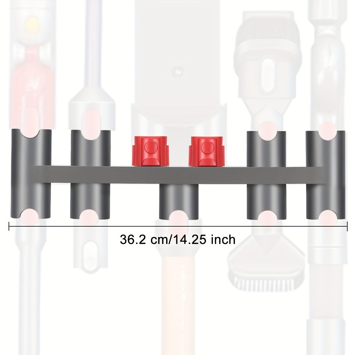 Прочный пластиковый настенный органайзер для насадок пылесосов V7, V8, V10, V11, V15 - настенный держатель и органайзер для аксессуаров без сверления