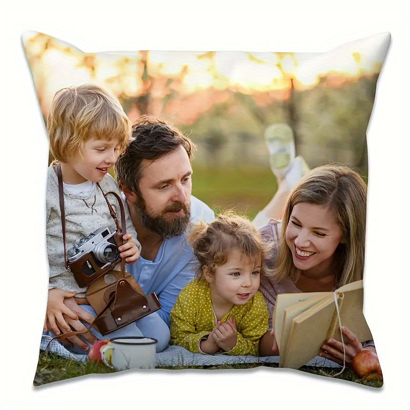 Transform your home decor with this custom photo pillowcase made from durable polyester. Featuring a single-sided print and a zippered closure, this traditional style pillowcase is machine washable for easy care. Perfect for adding a personal touch to