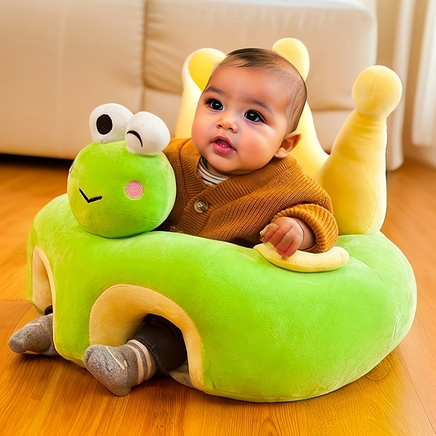 LIBSIT offers a Sofa Cover in Animal Shape for Youngsters, Providing Support and Comfort for Learning to Sit. The Youngsters Floor Seat Lounger Cover and Sitting Chair Cover are designed specifically for youngsters, with the Sit Me Up Floor Seat and