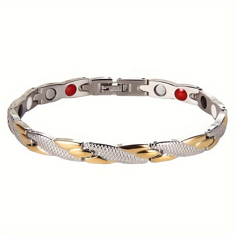 Women's Ultra Strength Titanium Magnetic Bracelet, Adjustable Length with Sizing Tool.